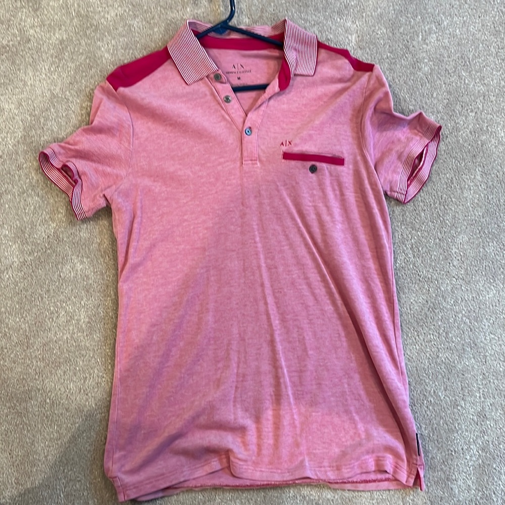 Armani exchange t-shirt size medium pink